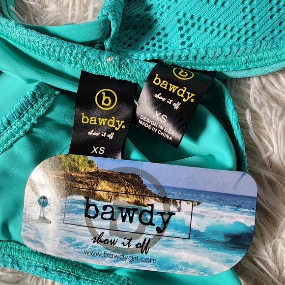 Turquoise Triangle Halter Bikini Set XS - Picture 8 of 8